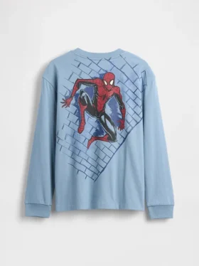 Camisas con diseño Marvel para niños, corte holgado