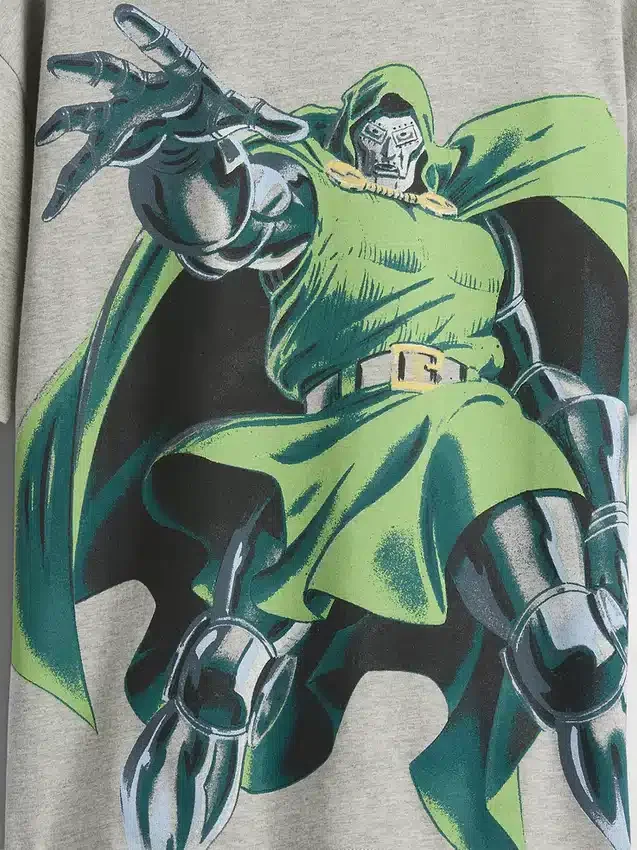 Camisas con diseño Marvel para niños, corte holgado