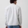 Camisas de corte recto y holgado con rayas Dobby