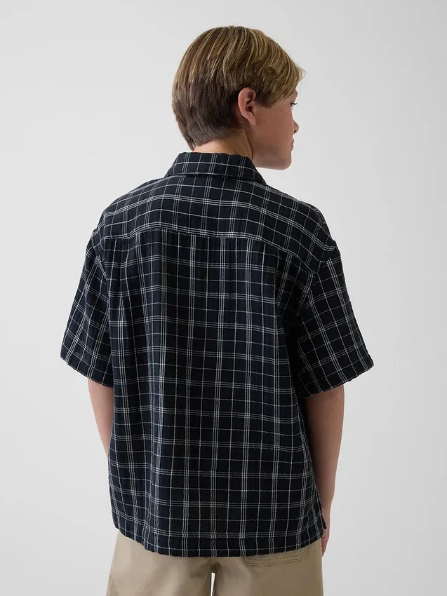 Camisas de gasa de algodón para niños