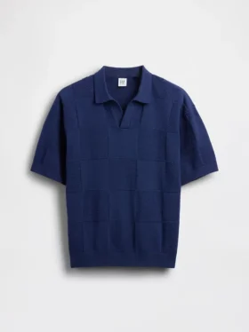 Camisas de jerséu a cuadros con cuello Johnny para niños