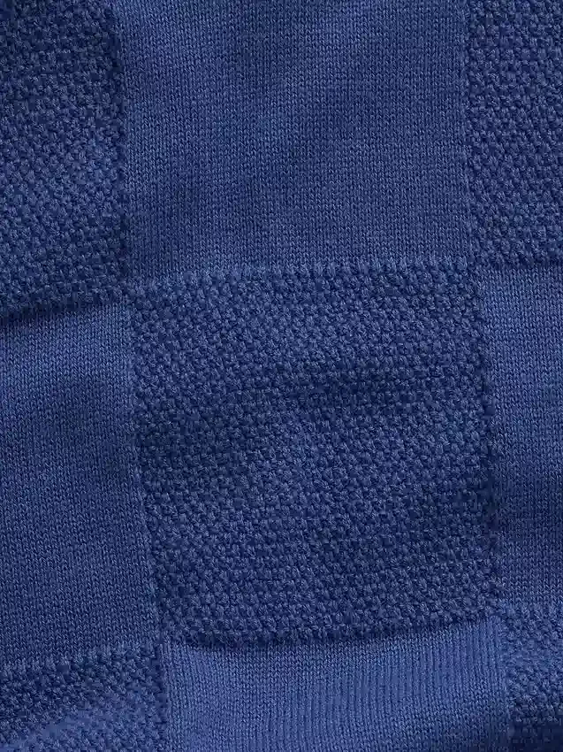 Camisas de jerséu a cuadros con cuello Johnny para niños