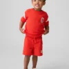 Camisas de jerséu con logotipo universitario para bebés y niños