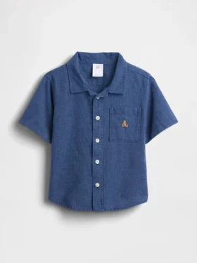 Camisas de lino y algodón para bebés y niños