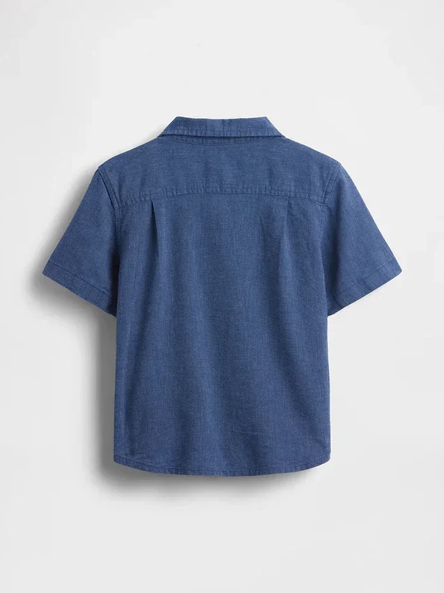 Camisas de lino y algodón para bebés y niños