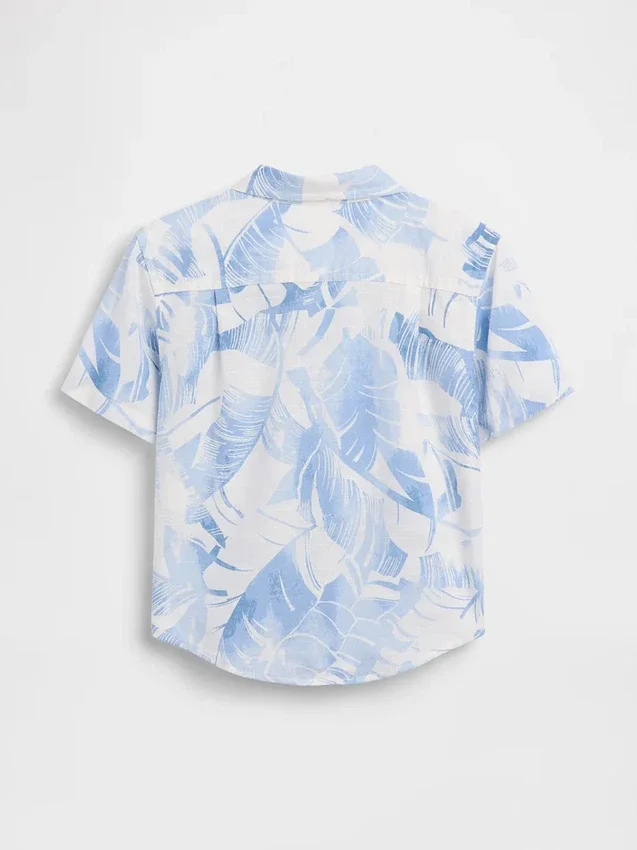 Camisas de lino y algodón para bebés y niños