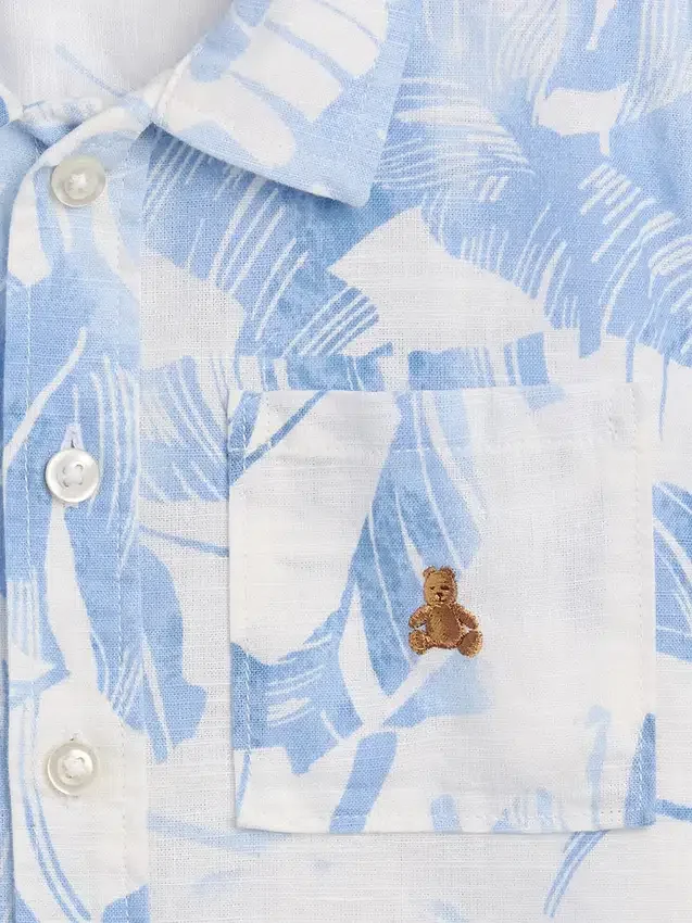 Camisas de lino y algodón para bebés y niños