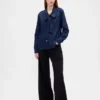 Camisas de mezclilla con lazo en el cuello