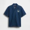 Camisas de mezclilla para niños con estilo relajado y logotipo de New York