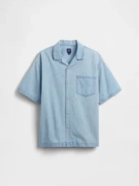 Camisas de mezclilla para niños de corte holgado