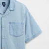 Camisas de mezclilla para niños de corte holgado