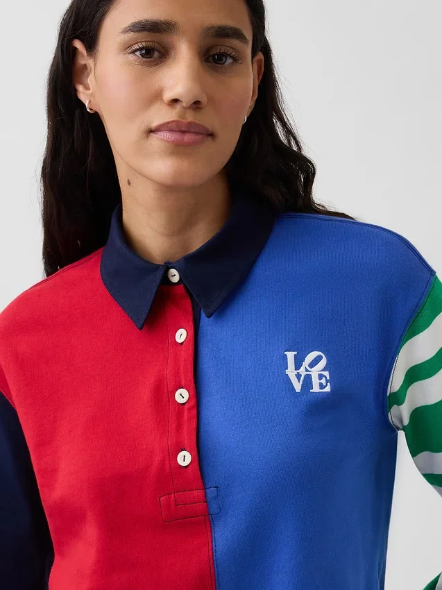 Camisas de rugby cortas «Love» de Robert Indiana