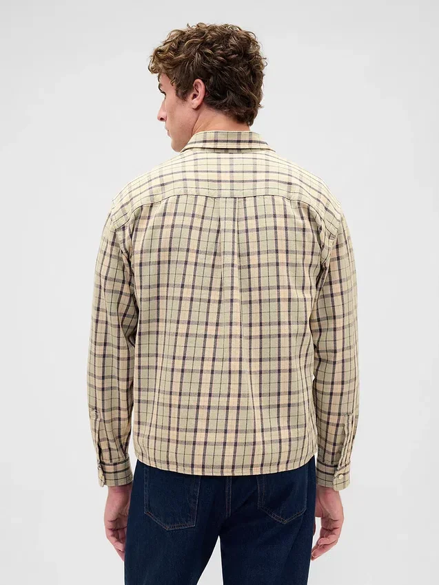 Camisas de sarga con dobladillo recto