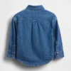 Camisas grandes de mezclilla para bebés y niños pequeños