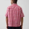 Camisas holgadas de lino y algodón con dobladillo recto