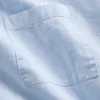 Camisas holgadas de lino y algodón con dobladillo recto