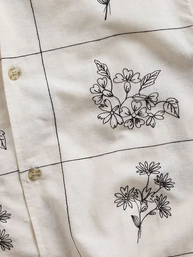 Camisas holgadas de lino y algodón con dobladillo recto