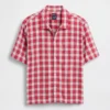 Camisas holgadas de lino y algodón con dobladillo recto