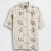 Camisas holgadas de lino y algodón con dobladillo recto