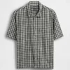 Camisas holgadas de lino y algodón con dobladillo recto