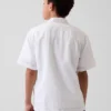 Camisas holgadas de lino y algodón para niños