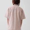 Camisas holgadas de lino y algodón para niños