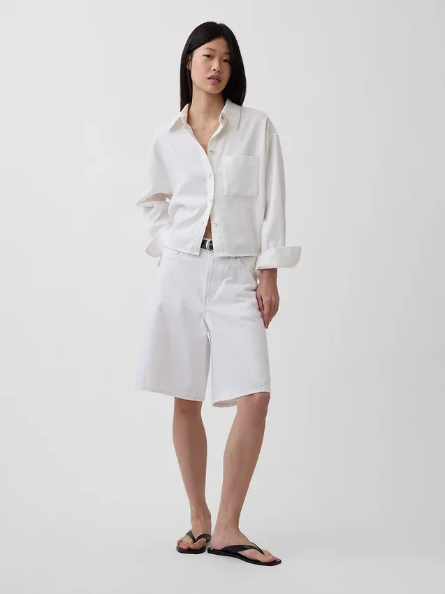 Camisas oversize de lino y algodón