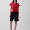 Camisas oversize de mezcla de lino