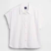 Camisas oversize de mezcla de lino
