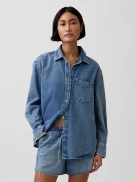 Camisas oversize de mezclilla ultrasuaves