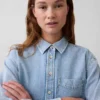 Camisas oversize de mezclilla ultrasuaves