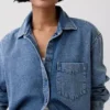Camisas oversize de mezclilla ultrasuaves
