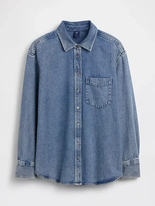 Camisas oversize de mezclilla ultrasuaves