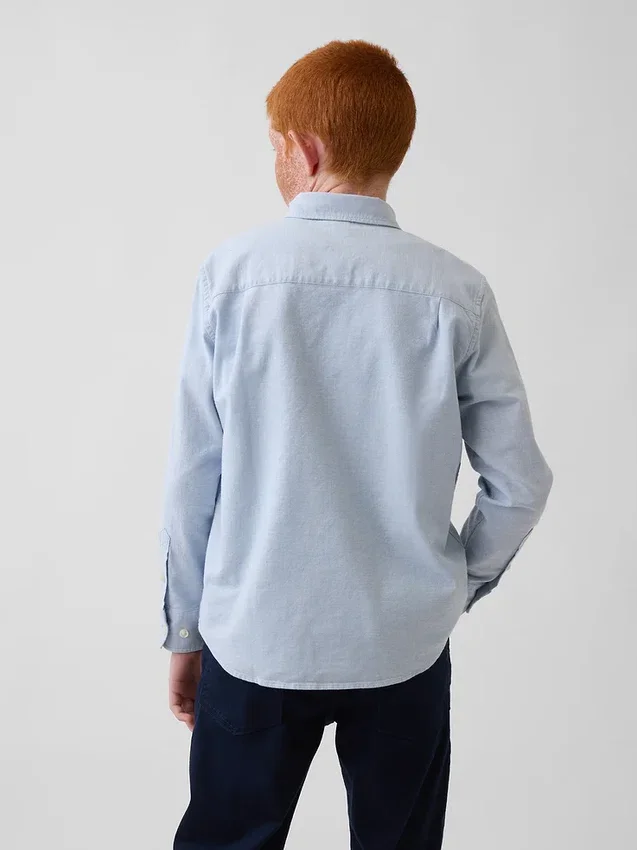 Camisas Oxford de uniforme para niños