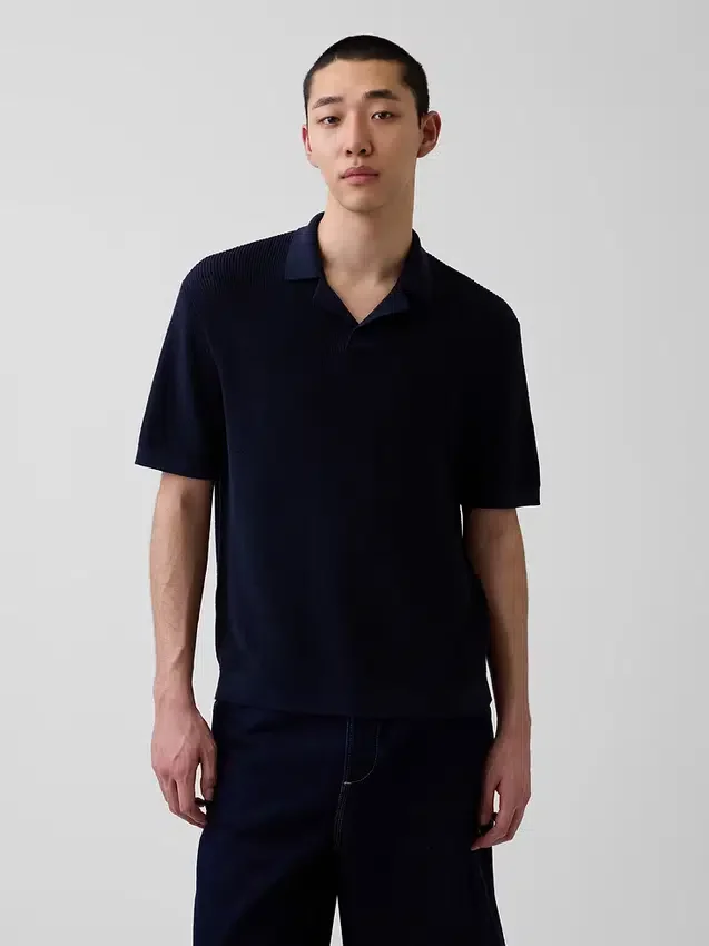 Camisas polo tipo camp de mezcla de lino