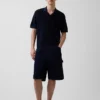 Camisas polo tipo camp de mezcla de lino