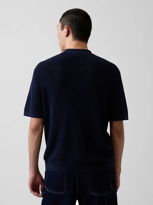 Camisas polo tipo camp de mezcla de lino