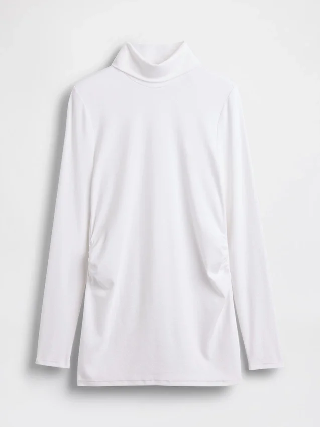 Camisas premamá modernas de cuello alto