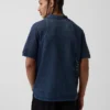 Camisas tipo jersé con cuello «Camp» a rayas