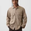 Camisas utilitarias holgadas de mezclilla ultrasuaves