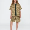 Camisas utilitarias para niños de tela ripstop
