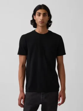 Camiseña con bolsillo de algodón orgánico para adultos