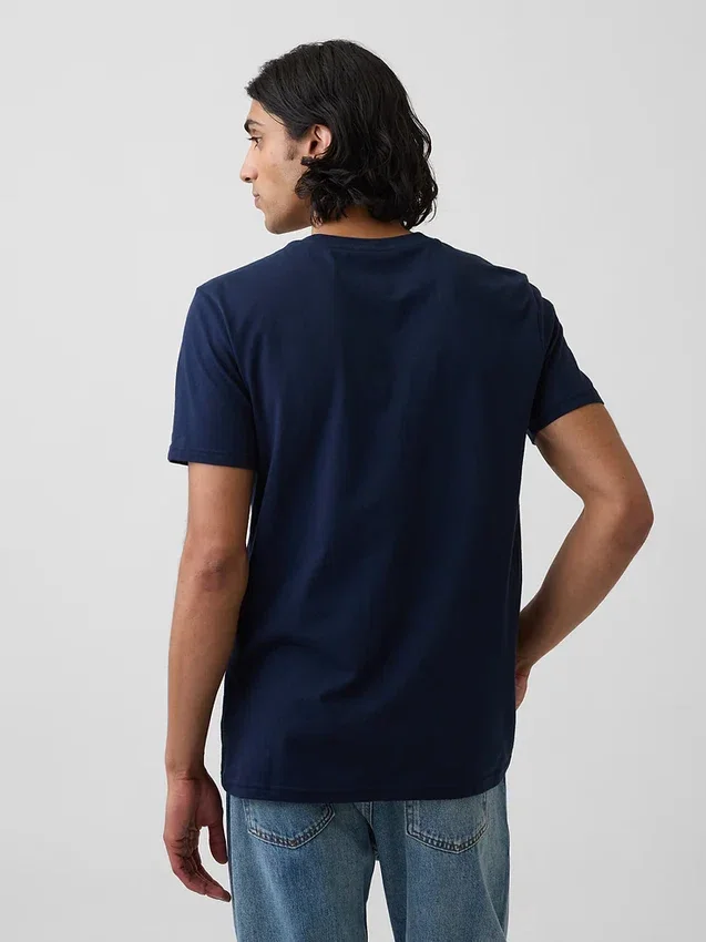Camiseña con bolsillo de algodón orgánico para adultos