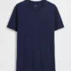 Camiseña con bolsillo de algodón orgánico para adultos