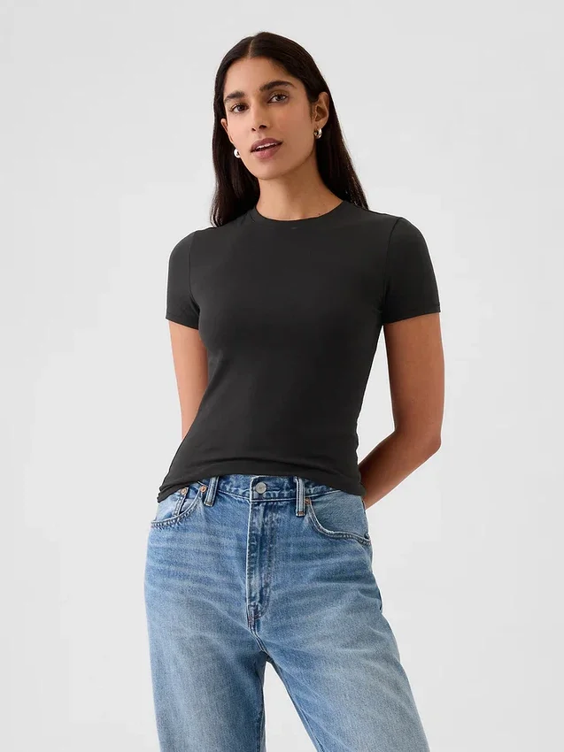Camiseña de jersey de punto tupido