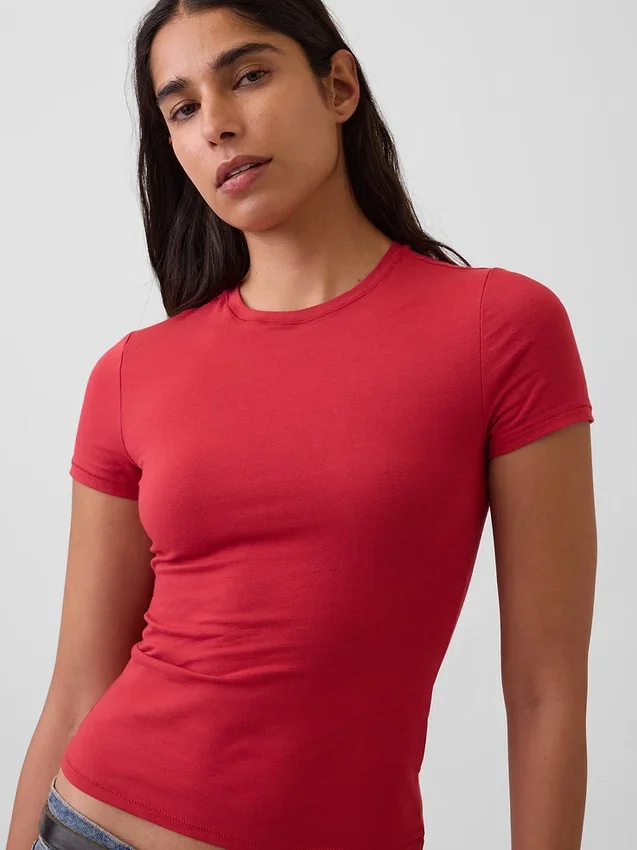 Camiseña de jersey de punto tupido
