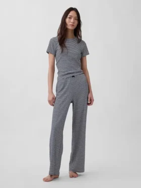Camiseña de pijama de punto Pointelle