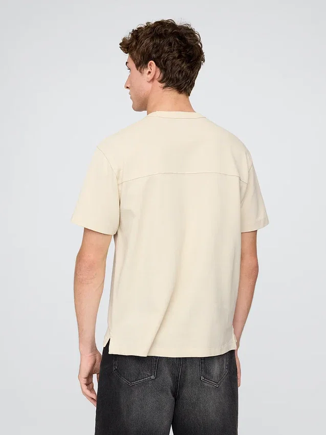 Camiseña holgada de piqué
