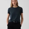 Camiseta 100 % algodón con efecto encogido auténtico