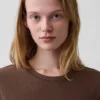 Camiseta 100 % algodón con efecto encogido auténtico